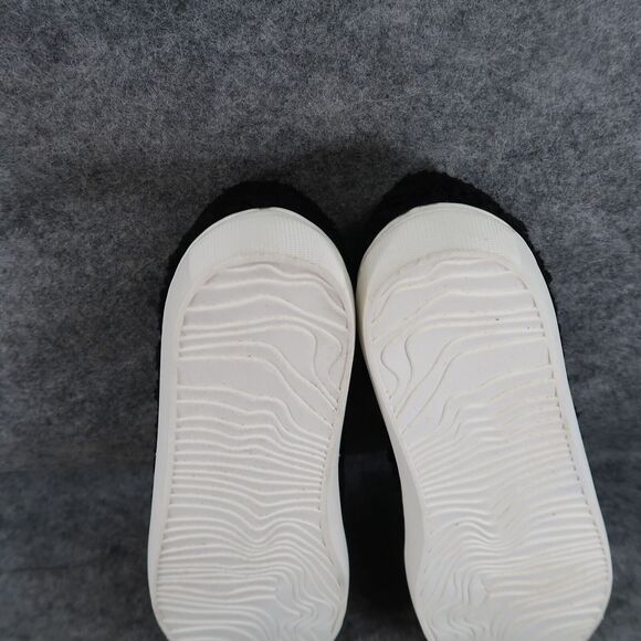 Steven Shoes Womens 6 Sneakers Casual Slip On Skimmer Faux Fur Black Fashion NY - Picture 14 of 16